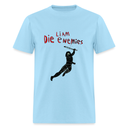 DC26 Liam's "Die Enemies" T-shirt - powder blue