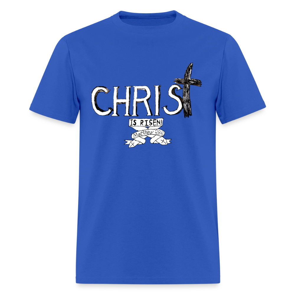 DC26 Parker's "Christ is Risen!" T-shirt - royal blue