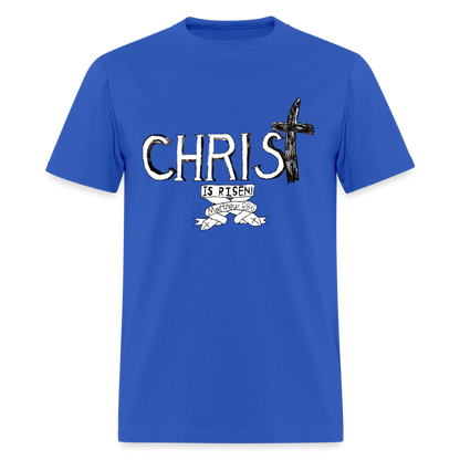 DC26 Parker's "Christ is Risen!" T-shirt - royal blue