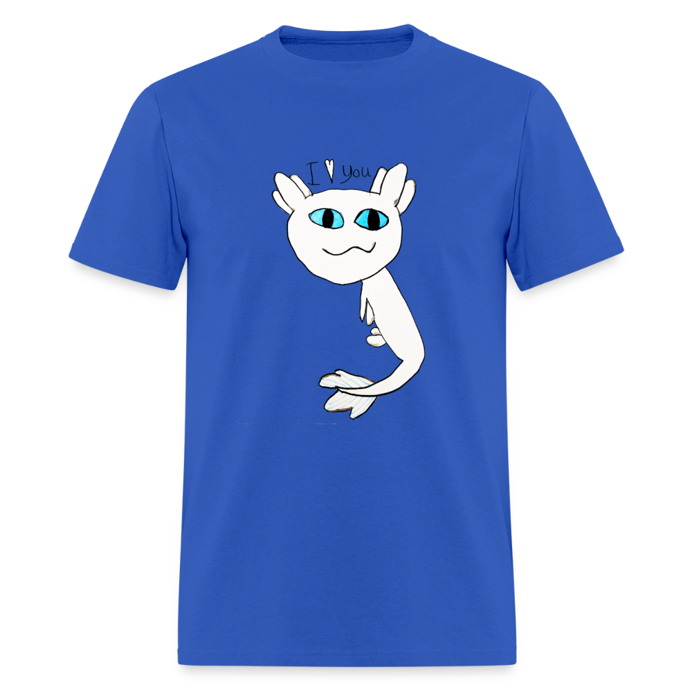 DC26 Evelyn's "Axolot Lovel" T-shirt - royal blue