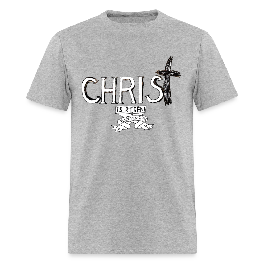 DC26 Parker's "Christ is Risen!" T-shirt - heather gray
