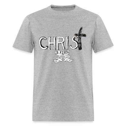 DC26 Parker's "Christ is Risen!" T-shirt - heather gray