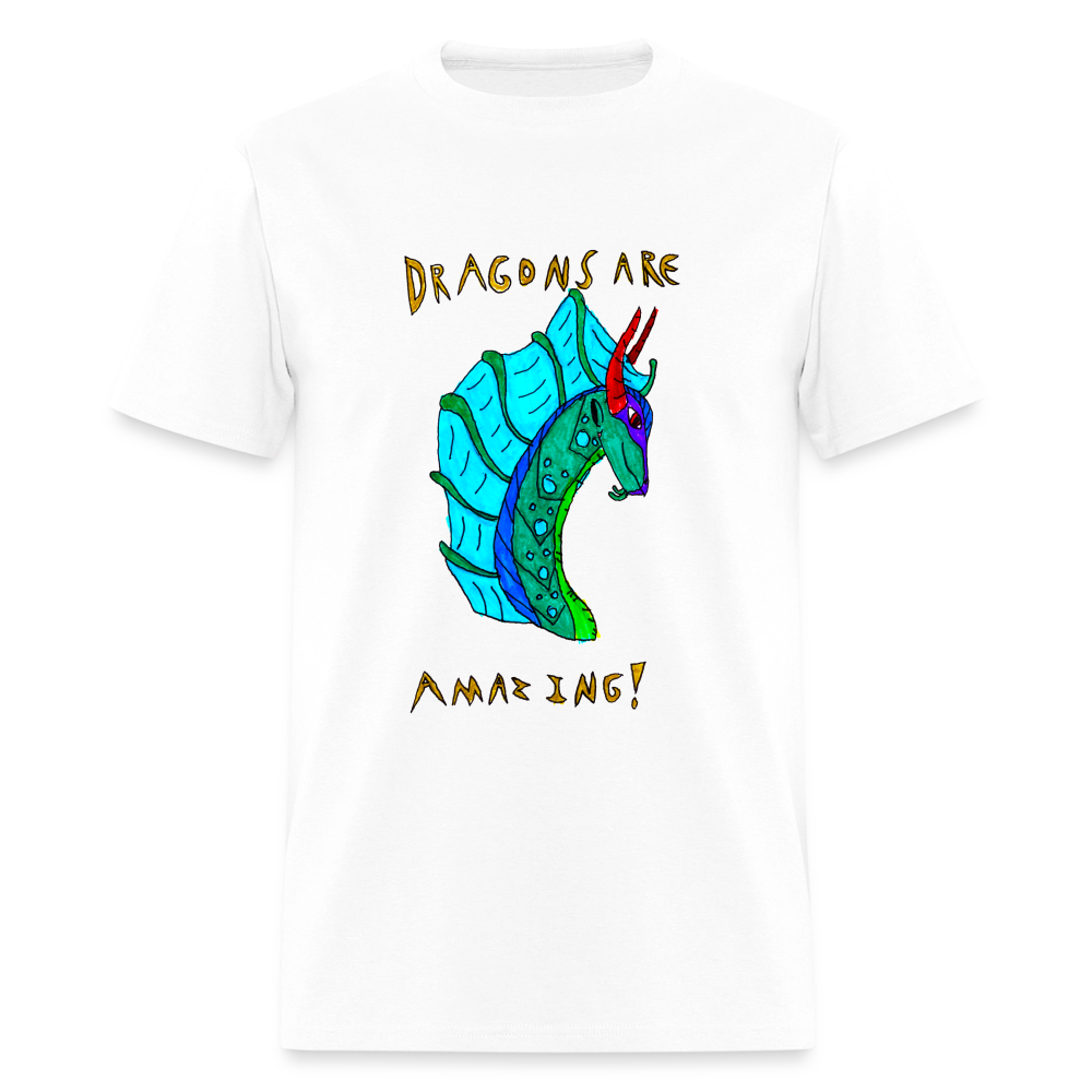 DC26 Reva's "Dragons Are Amazing" T-shirt - white