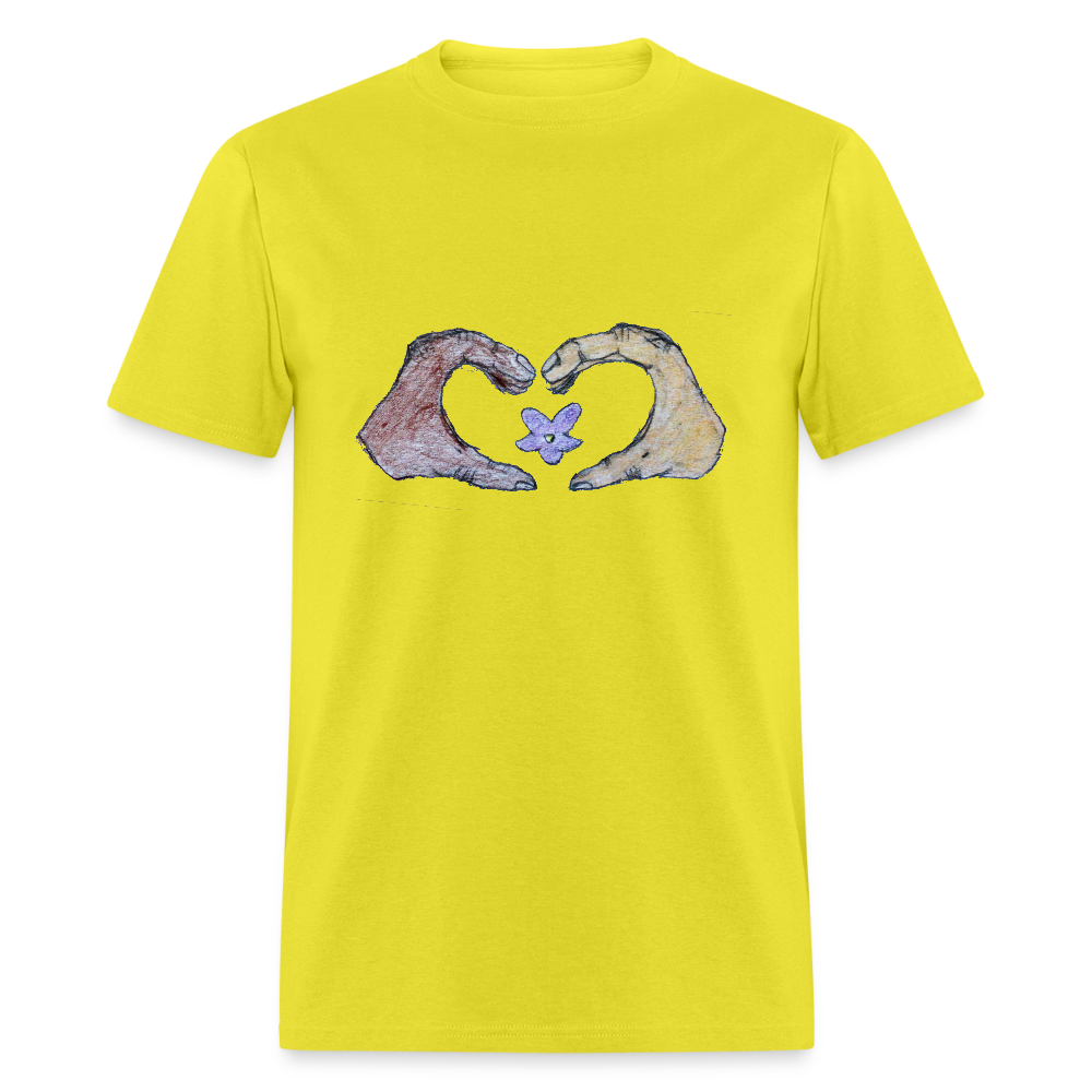 DC25 Gracie's " Heart Hands" T-Shirt - yellow