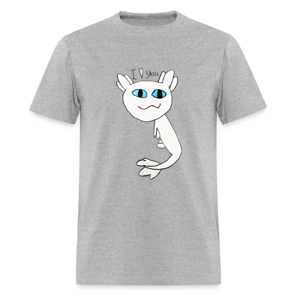 DC26 Evelyn's "Axolot Lovel" T-shirt - heather gray