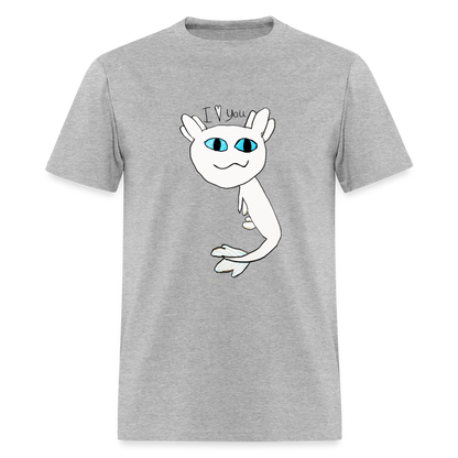 DC26 Evelyn's "Axolot Lovel" T-shirt - heather gray