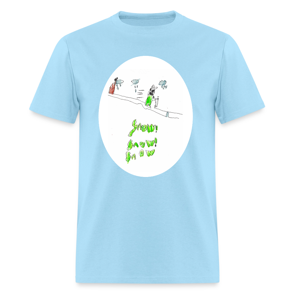 DC26 Peter's "Snow Snow Snow" T-shirt - powder blue