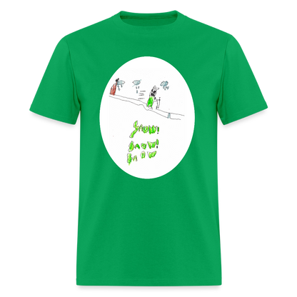 DC26 Peter's "Snow Snow Snow" T-shirt - bright green