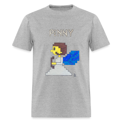 DC25 Sophie's "8-bit Penny" T-Shirt - heather gray