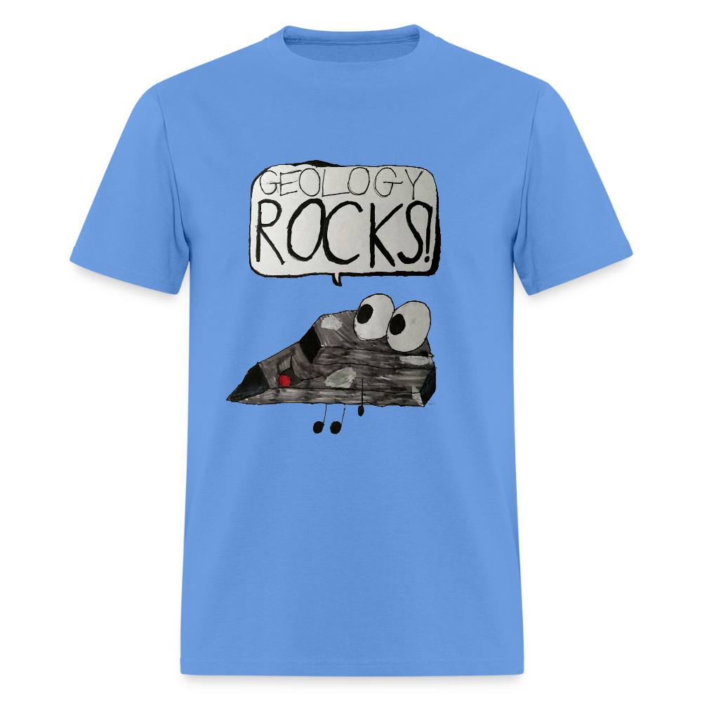 DC25 Parker's "Geology Rocks" T-Shirt - carolina blue