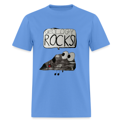 DC25 Parker's "Geology Rocks" T-Shirt - carolina blue