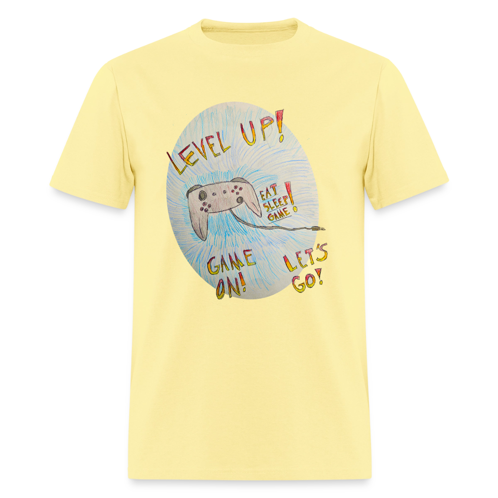 DC26 Wyatt's "Level Up!" T-shirt - cornsilk