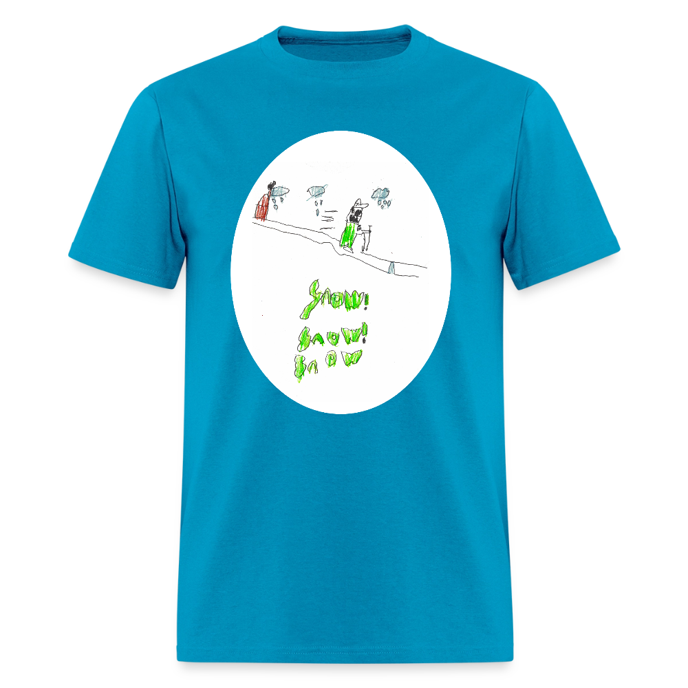 DC26 Peter's "Snow Snow Snow" T-shirt - turquoise