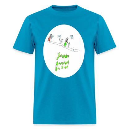 DC26 Peter's "Snow Snow Snow" T-shirt - turquoise