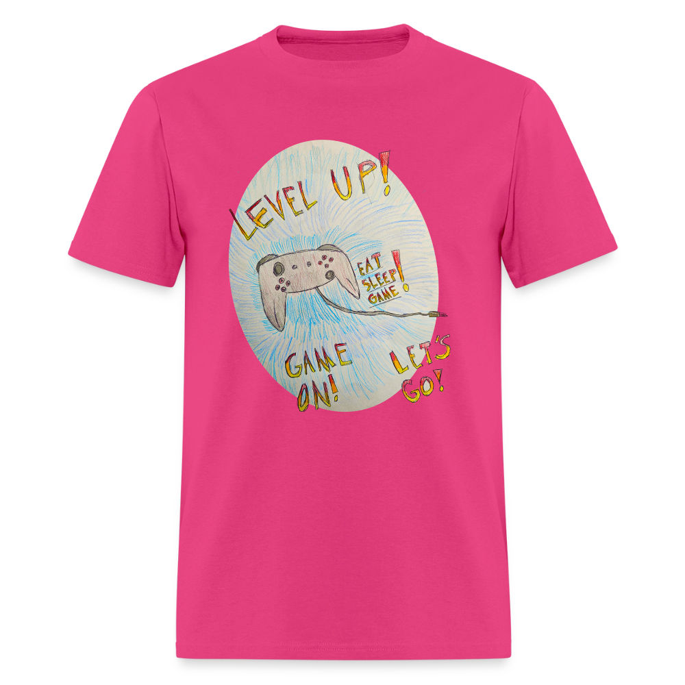 DC26 Wyatt's "Level Up!" T-shirt - fuchsia