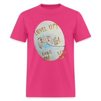 DC26 Wyatt's "Level Up!" T-shirt - fuchsia