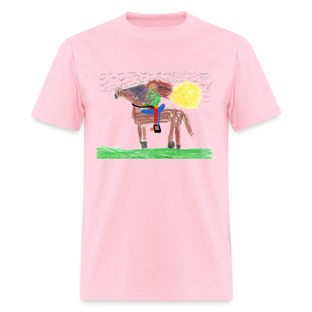 DC26 Evelyn H's "Horse Riding" T-shirt - pink