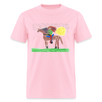 DC26 Evelyn H's "Horse Riding" T-shirt - pink