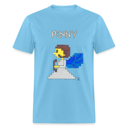 DC25 Sophie's "8-bit Penny" T-Shirt - aquatic blue