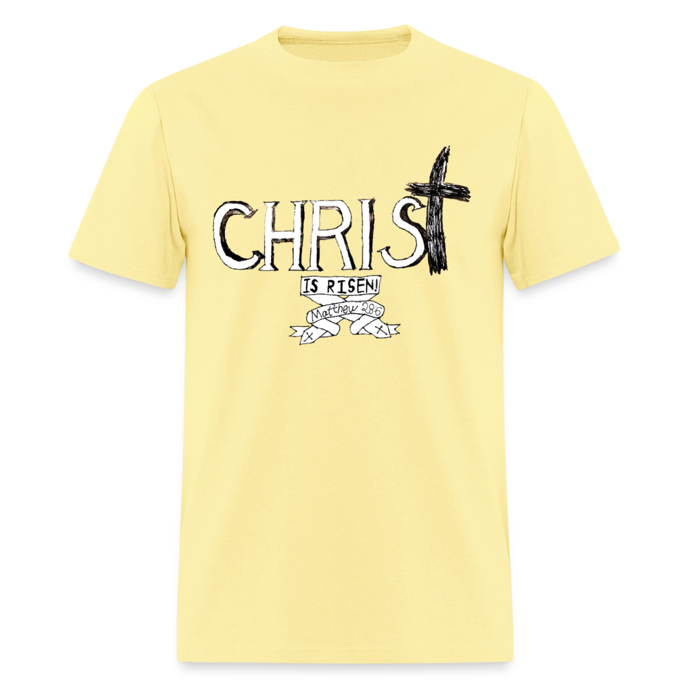 DC26 Parker's "Christ is Risen!" T-shirt - cornsilk