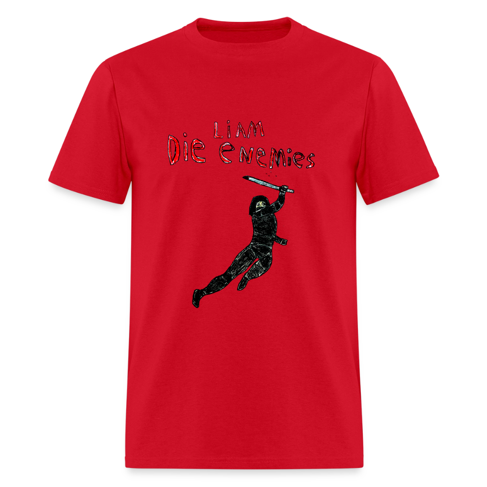 DC26 Liam's "Die Enemies" T-shirt - red