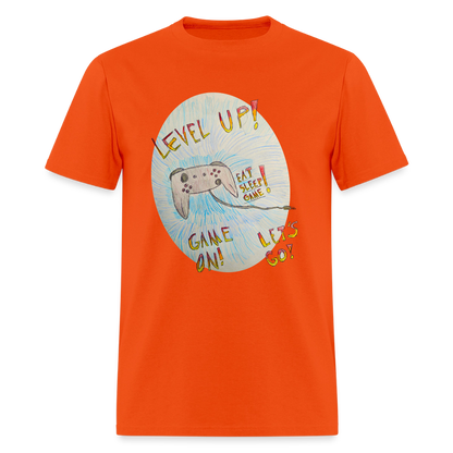 DC26 Wyatt's "Level Up!" T-shirt - orange