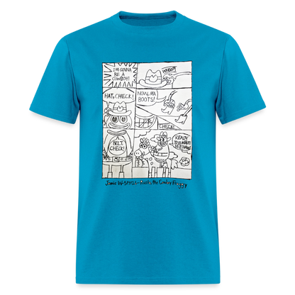 DC26 Jamie's "Cowboy Froggie" T-shirt - turquoise