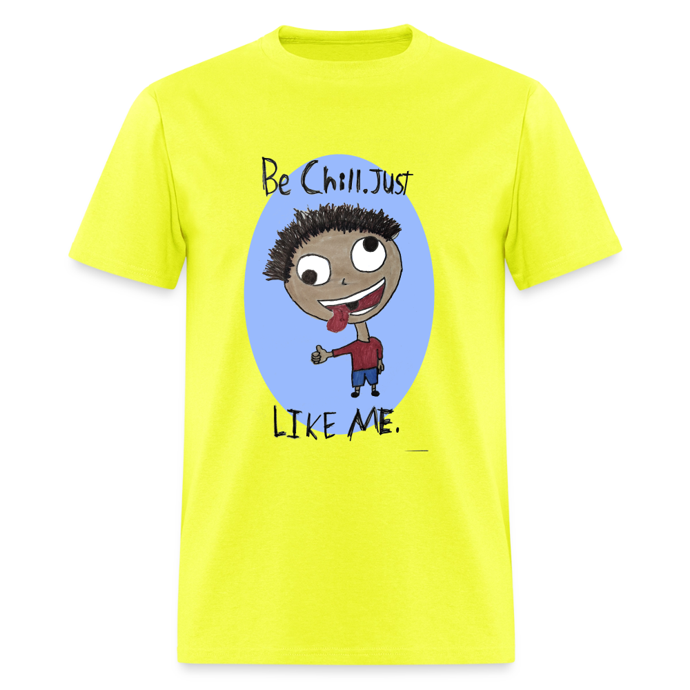 DC26 Anthony's "Be Chill" T-shirt - safety green