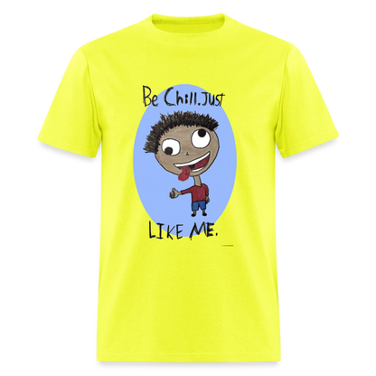 DC26 Anthony's "Be Chill" T-shirt - safety green
