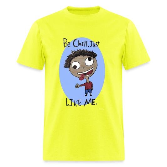 DC26 Anthony's "Be Chill" T-shirt - safety green