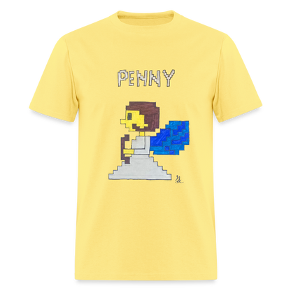 DC25 Sophie's "8-bit Penny" T-Shirt - cornsilk
