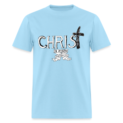 DC26 Parker's "Christ is Risen!" T-shirt - powder blue