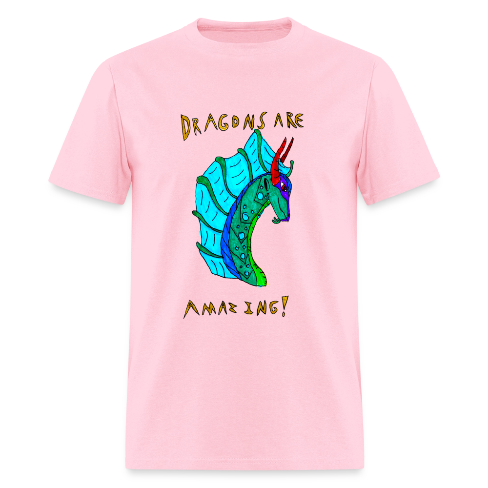 DC26 Reva's "Dragons Are Amazing" T-shirt - pink
