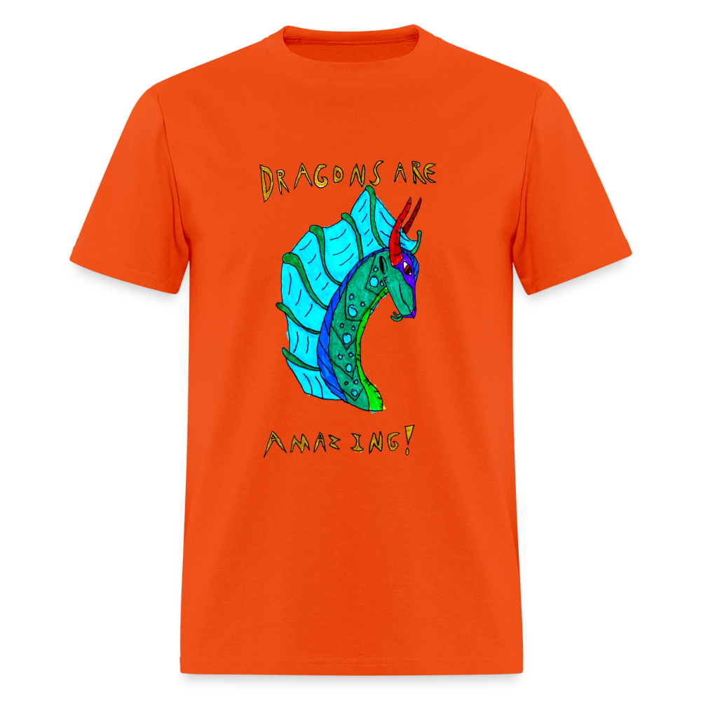 DC26 Reva's "Dragons Are Amazing" T-shirt - orange