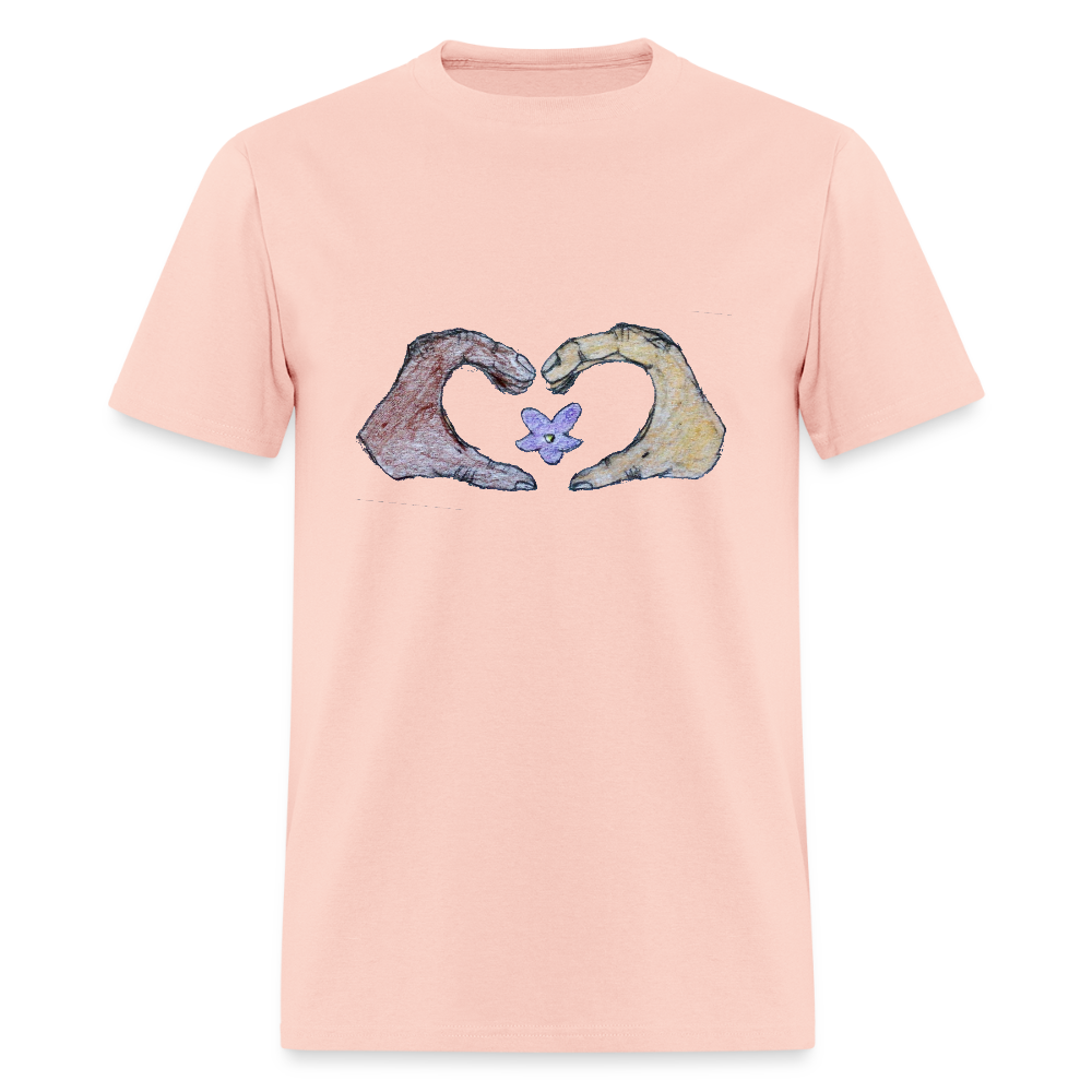 DC25 Gracie's " Heart Hands" T-Shirt - blush pink 
