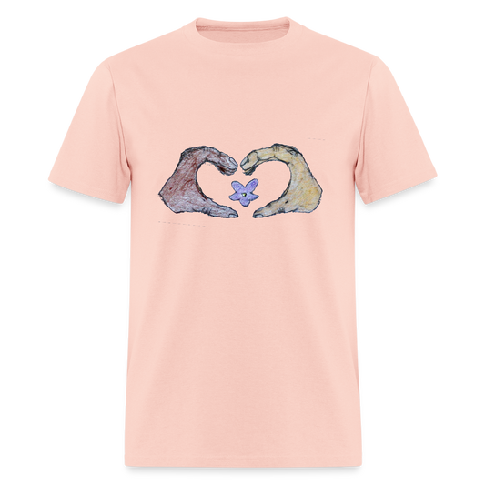 DC25 Gracie's " Heart Hands" T-Shirt - blush pink 