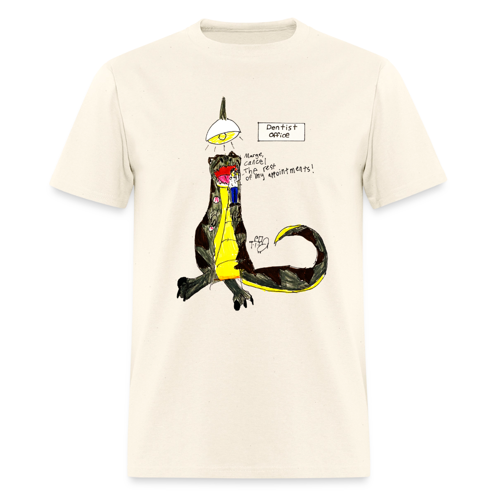 DC26 Callie's "Dino Dentist" T-shirt - sweet cream heather