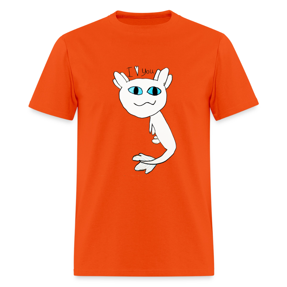 DC26 Evelyn's "Axolot Lovel" T-shirt - orange