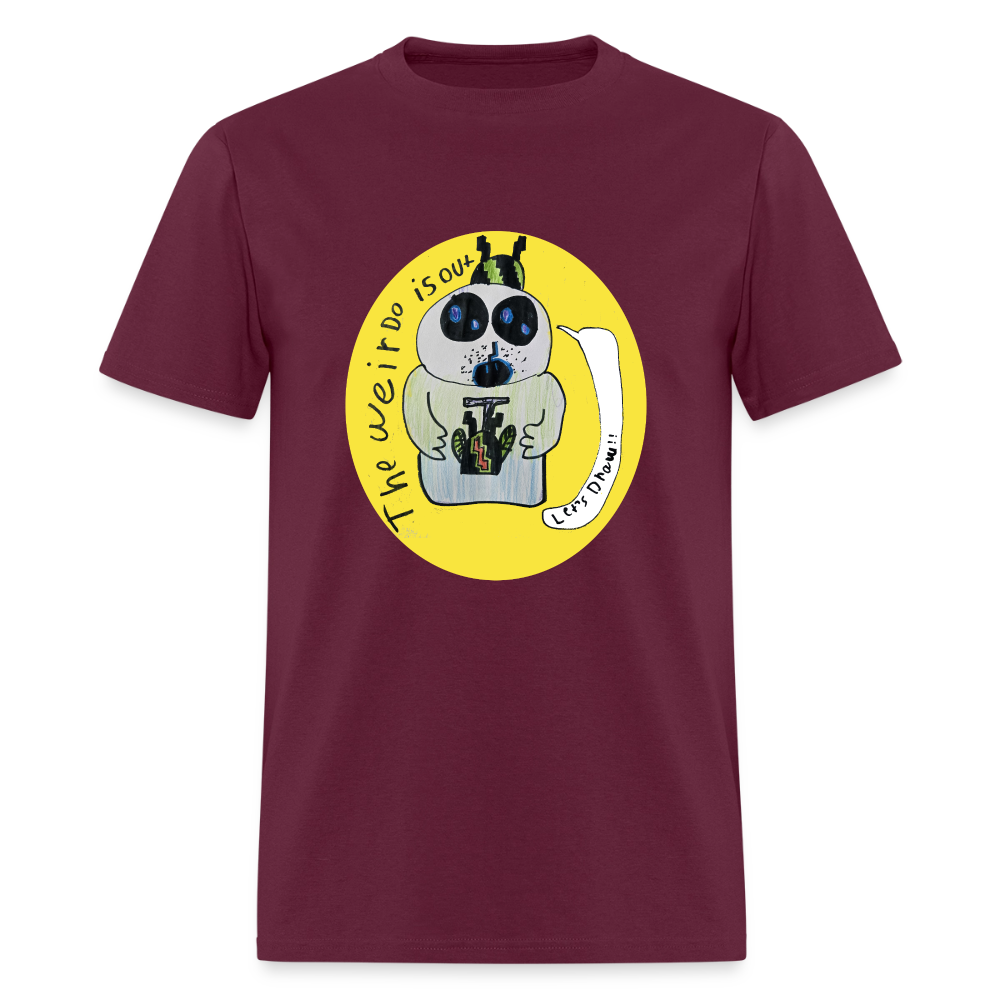 DC26 Axel's "Weirdo" T-shirt - burgundy