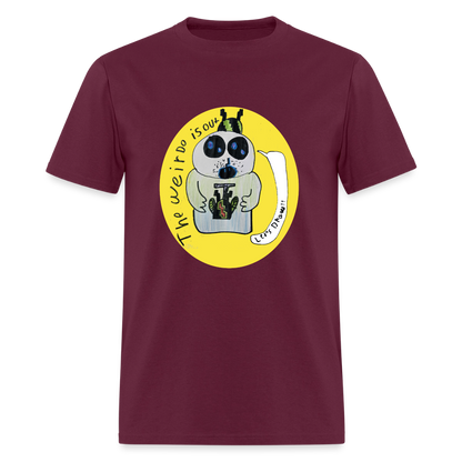 DC26 Axel's "Weirdo" T-shirt - burgundy