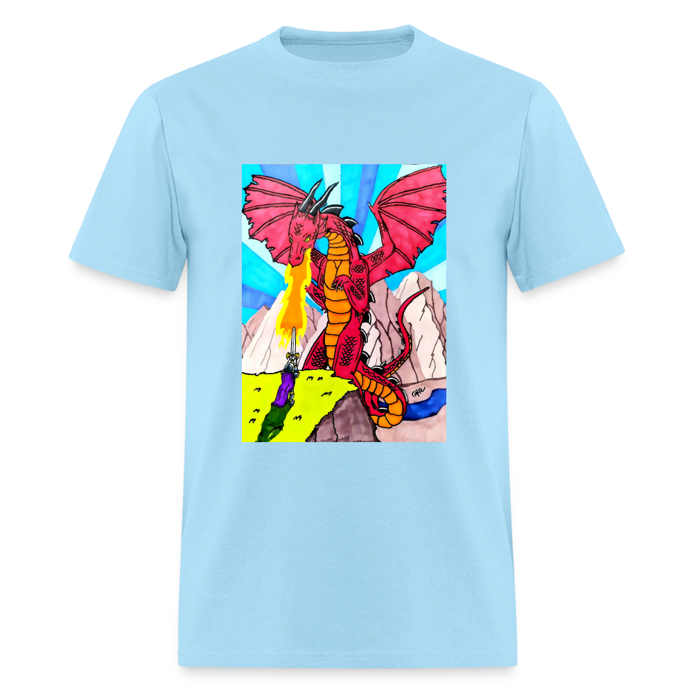 DC26 Gideon's "Dragon Fire" T-shirt - powder blue