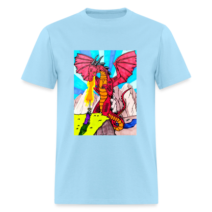 DC26 Gideon's "Dragon Fire" T-shirt - powder blue