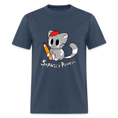 DC26 "Sophie's Pencil" T-shirt -  blue dusk