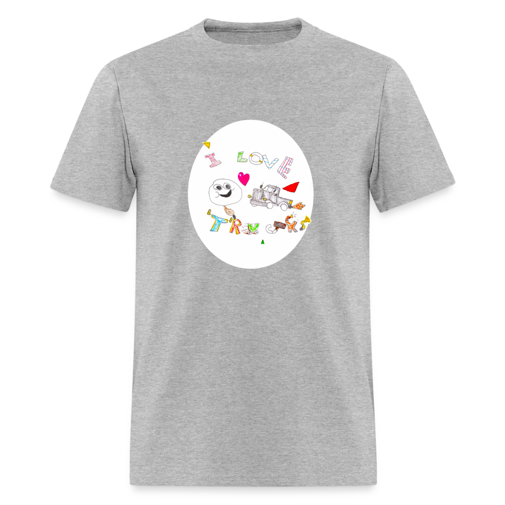 DC26 Victor's "Love Trucks" T-shirt - heather gray