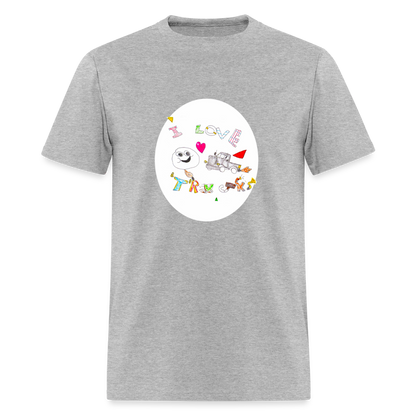 DC26 Victor's "Love Trucks" T-shirt - heather gray