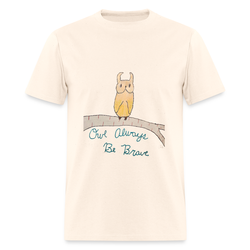 DC25 Bailee's "Owl Always Be Brave" T-shirt - natural