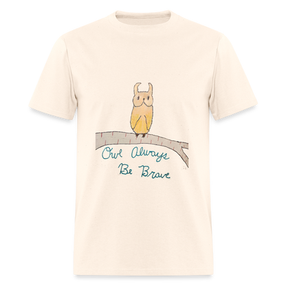 DC25 Bailee's "Owl Always Be Brave" T-shirt - natural