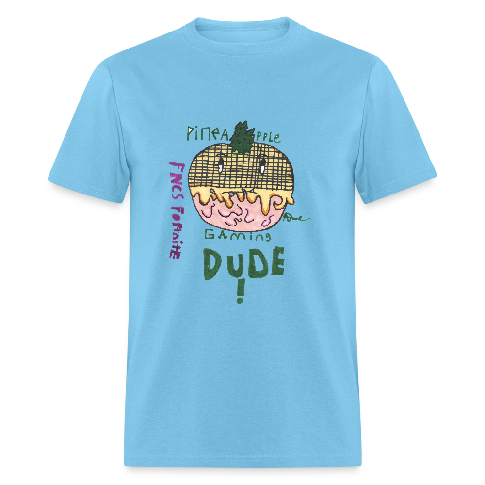 DC25 Asher's "Pineapple Gaming" T-Shirt - aquatic blue