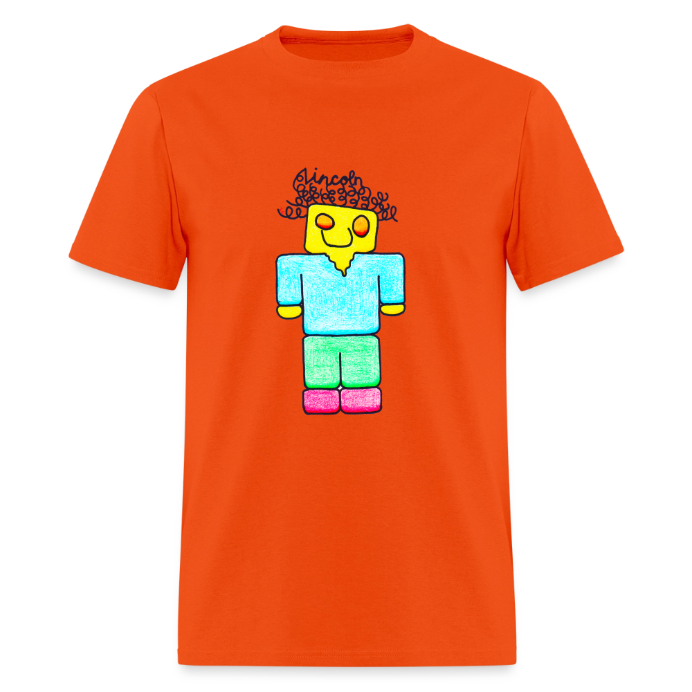 DC26 Lincoln's "Mine Craft Me" T-shirt - orange