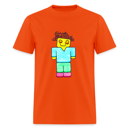 DC26 Lincoln's "Mine Craft Me" T-shirt - orange